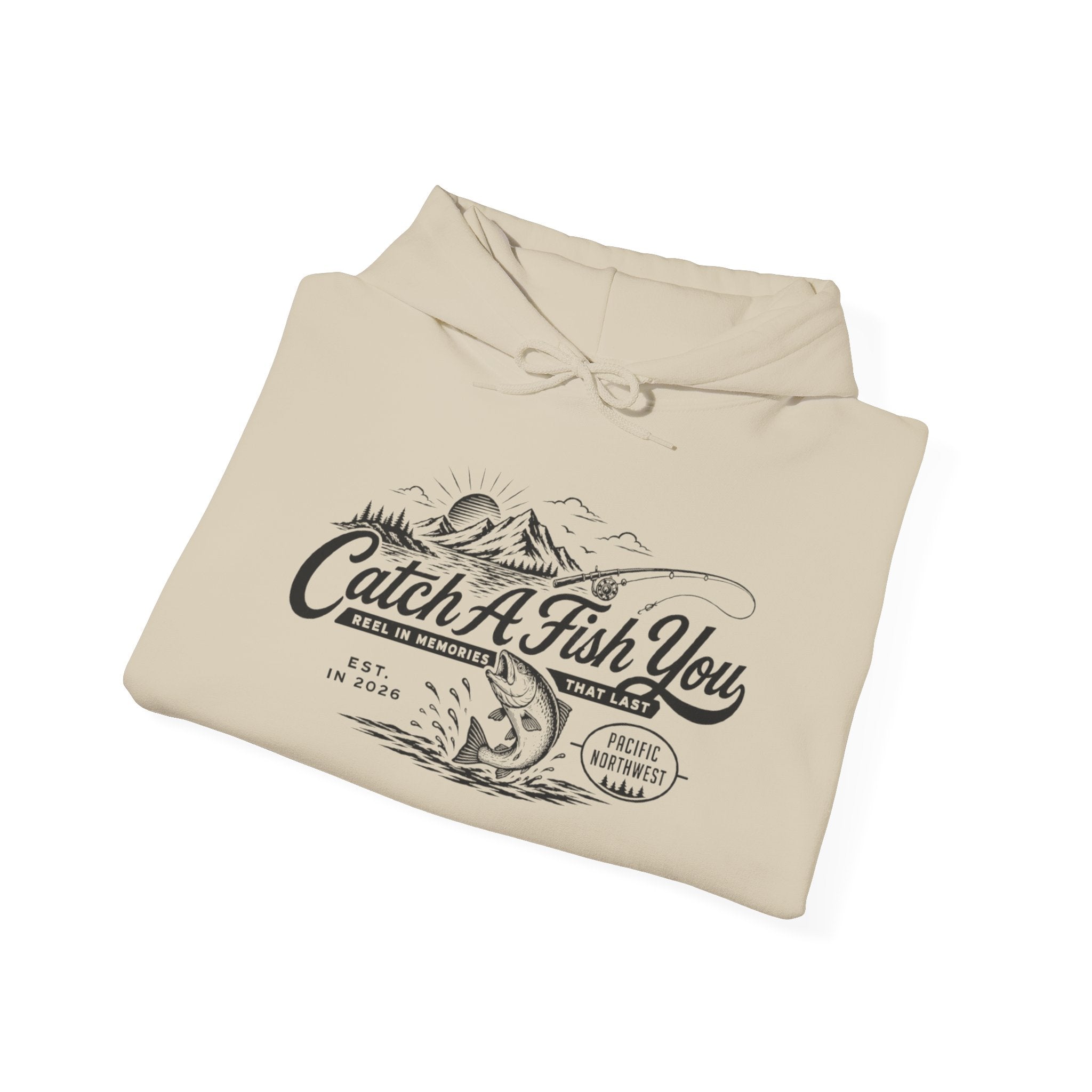 Catch A Fish You Hoodie — Vintage Fishing Graphic Hoodie