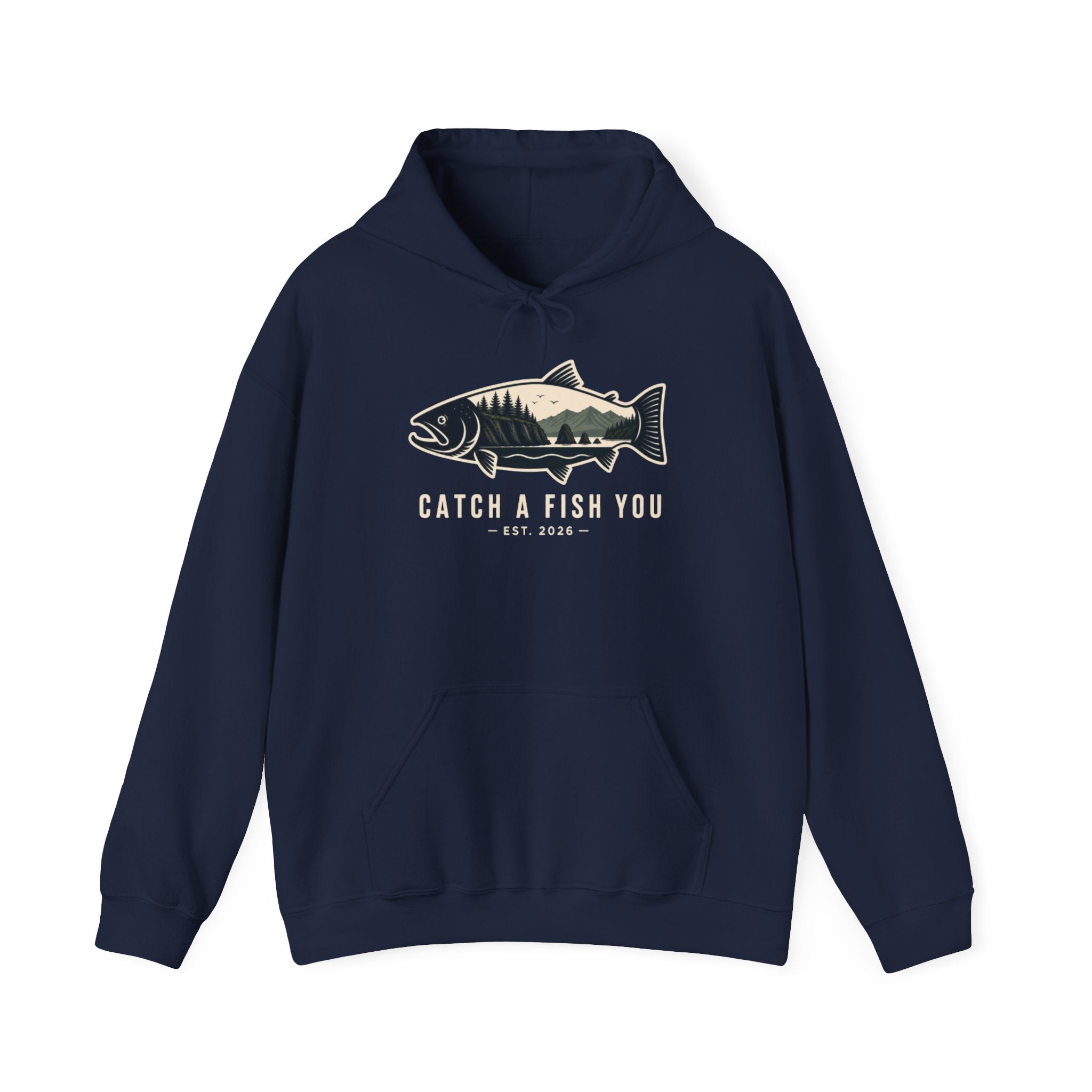 Catch A Fish You Hoodie — Vintage Fishing Fish Graphic Sweatshirt