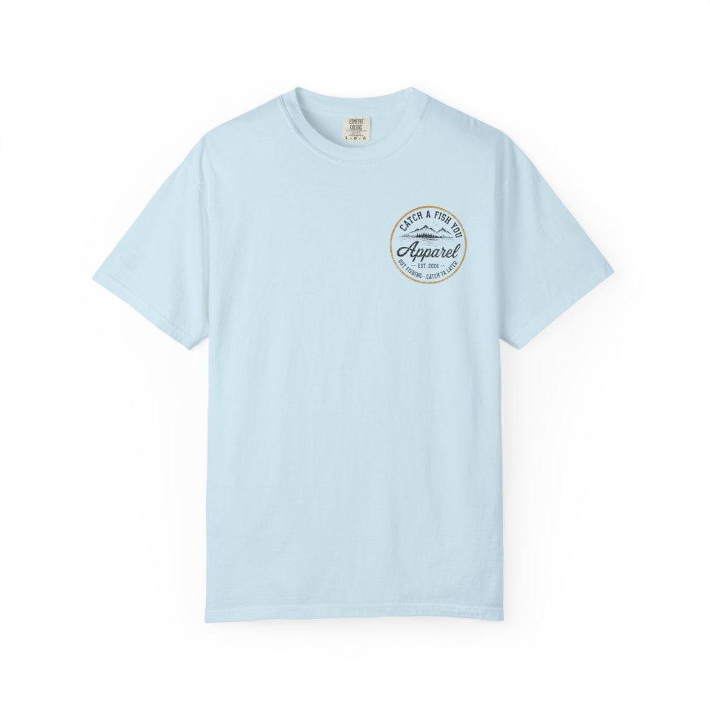 Fishing Boat Graphic T-Shirt — "Catch a Fish You Apparel" Logo Tee