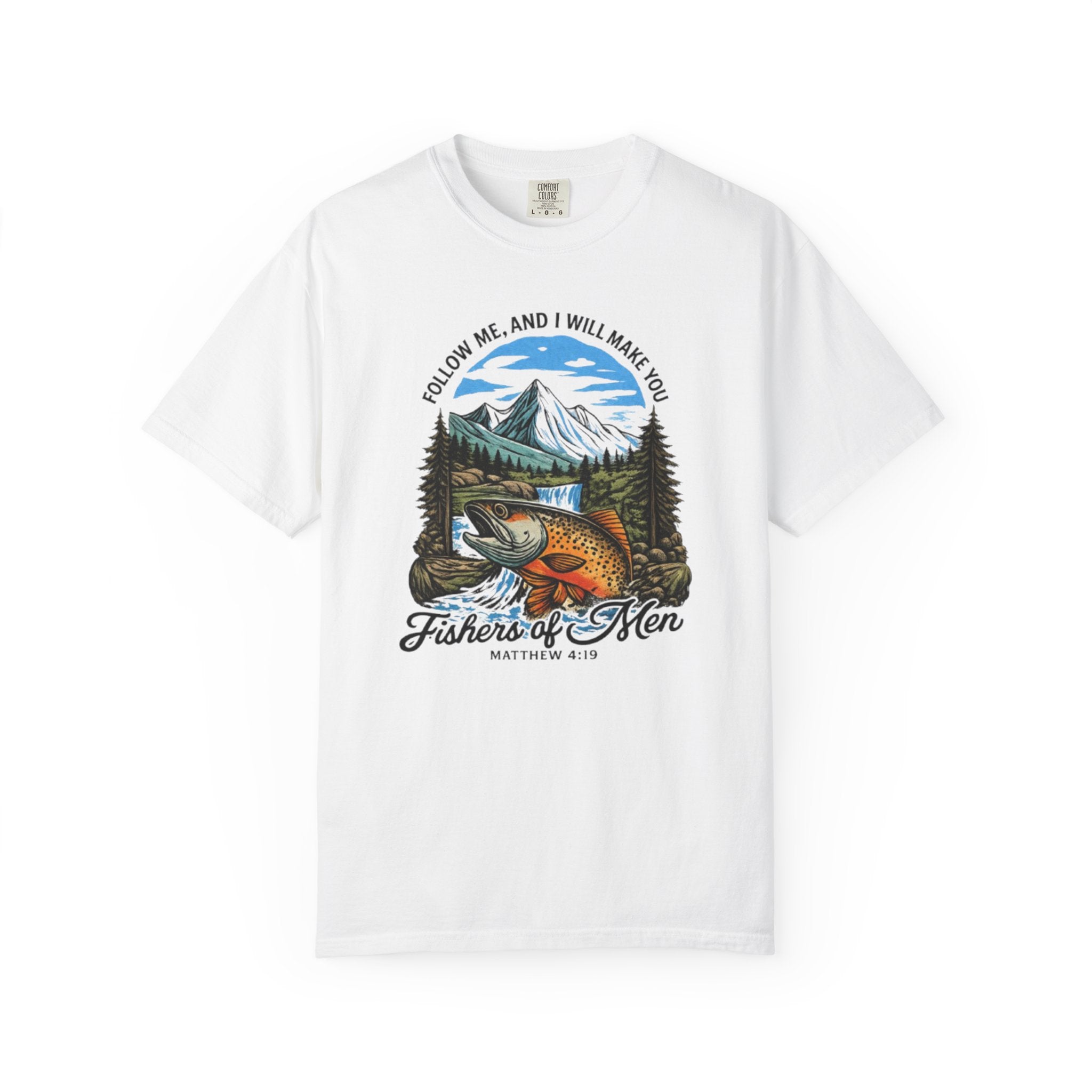 Fishers of Men T-Shirt — Christian Fishing Graphic Tee (Matthew 4:19)