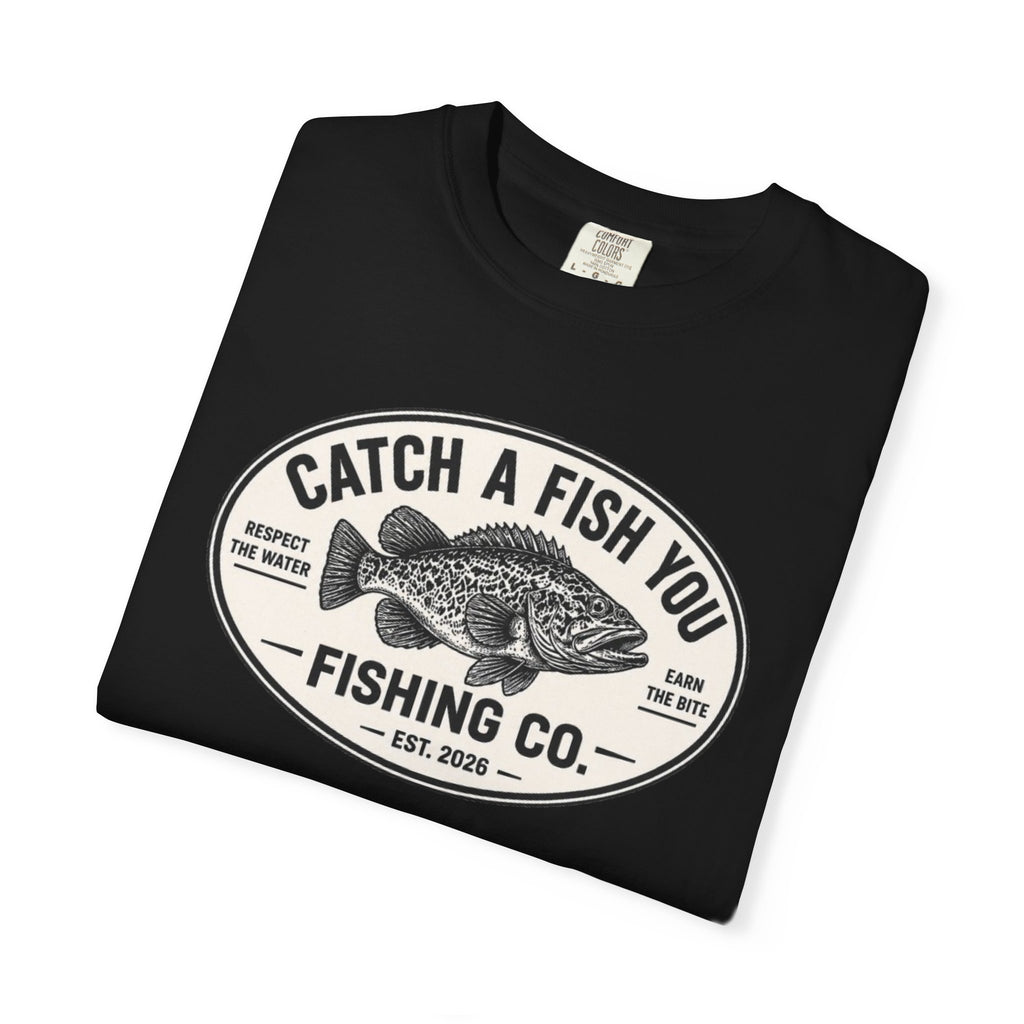 Fishing Co. Vintage Fish Logo T-Shirt — "Catch A Fish You" Graphic Tee
