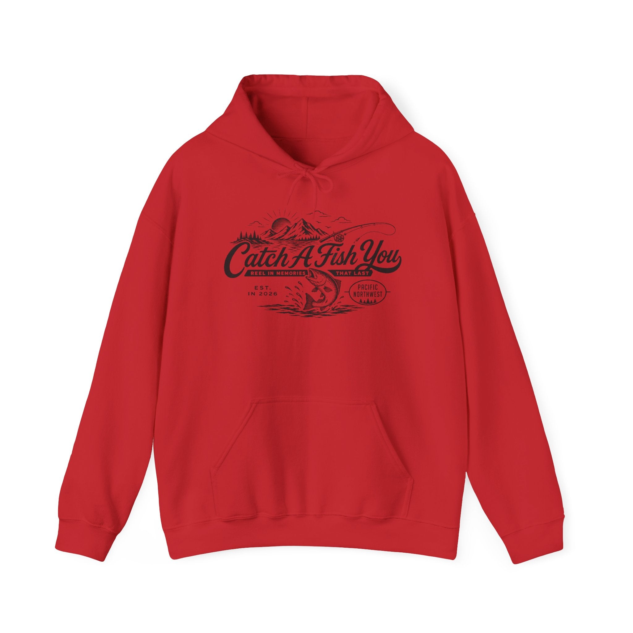 Catch A Fish You Hoodie — Vintage Fishing Graphic Hoodie