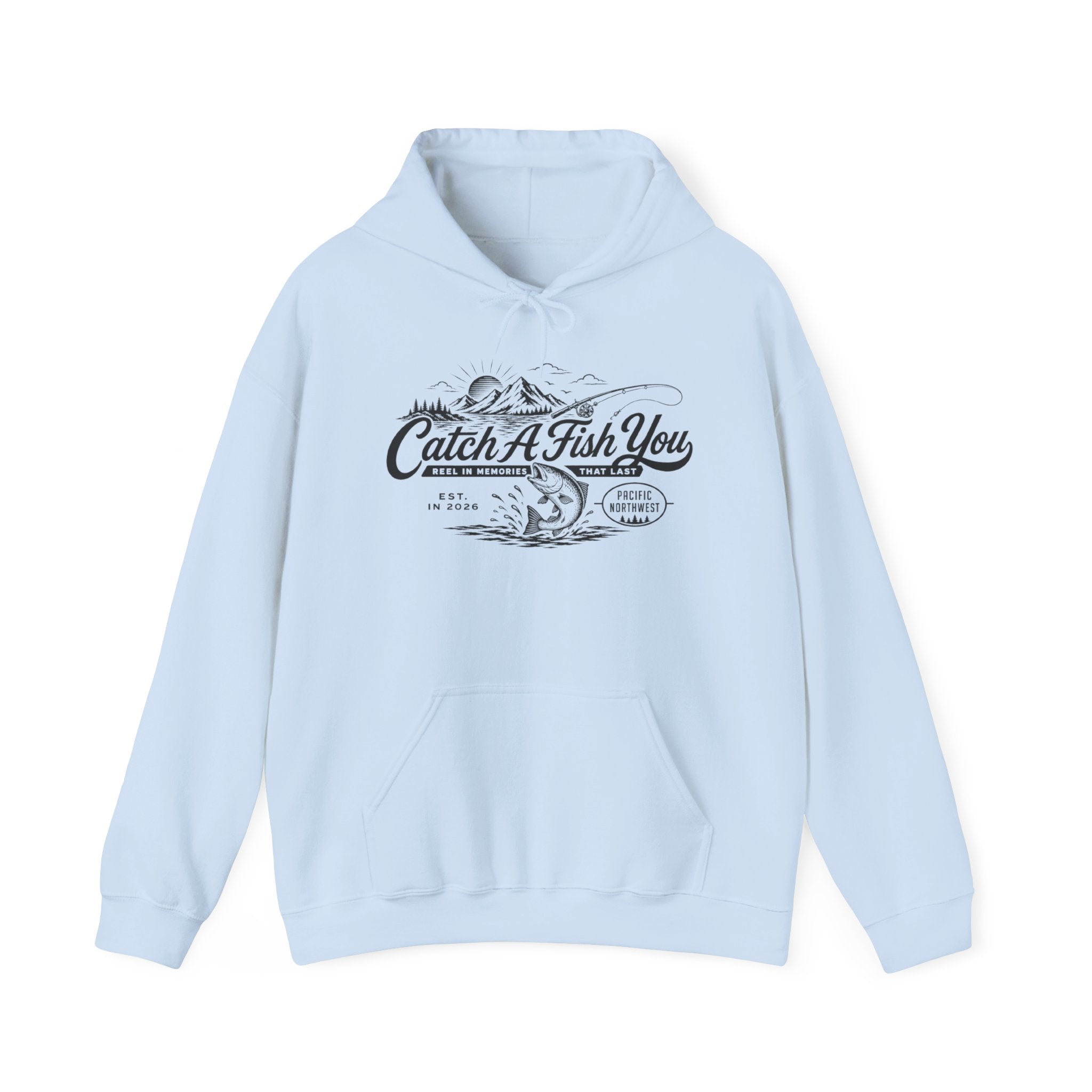 Catch A Fish You Hoodie — Vintage Fishing Graphic Hoodie