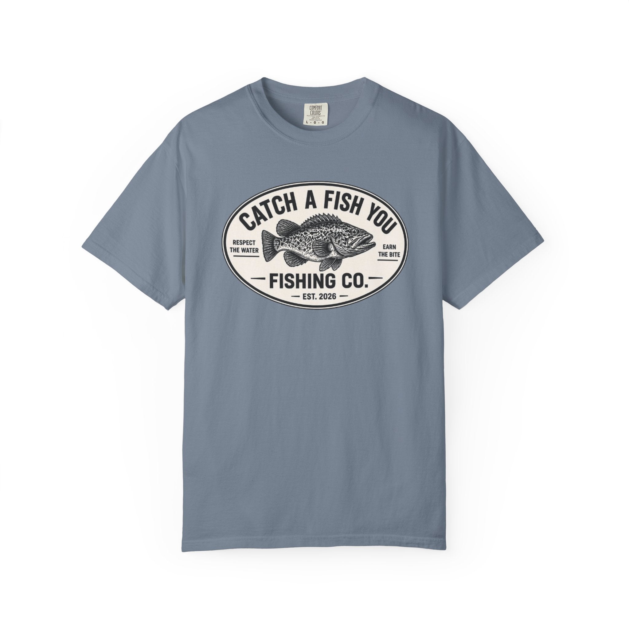 Fishing Co. Vintage Fish Logo T-Shirt — "Catch A Fish You" Graphic Tee