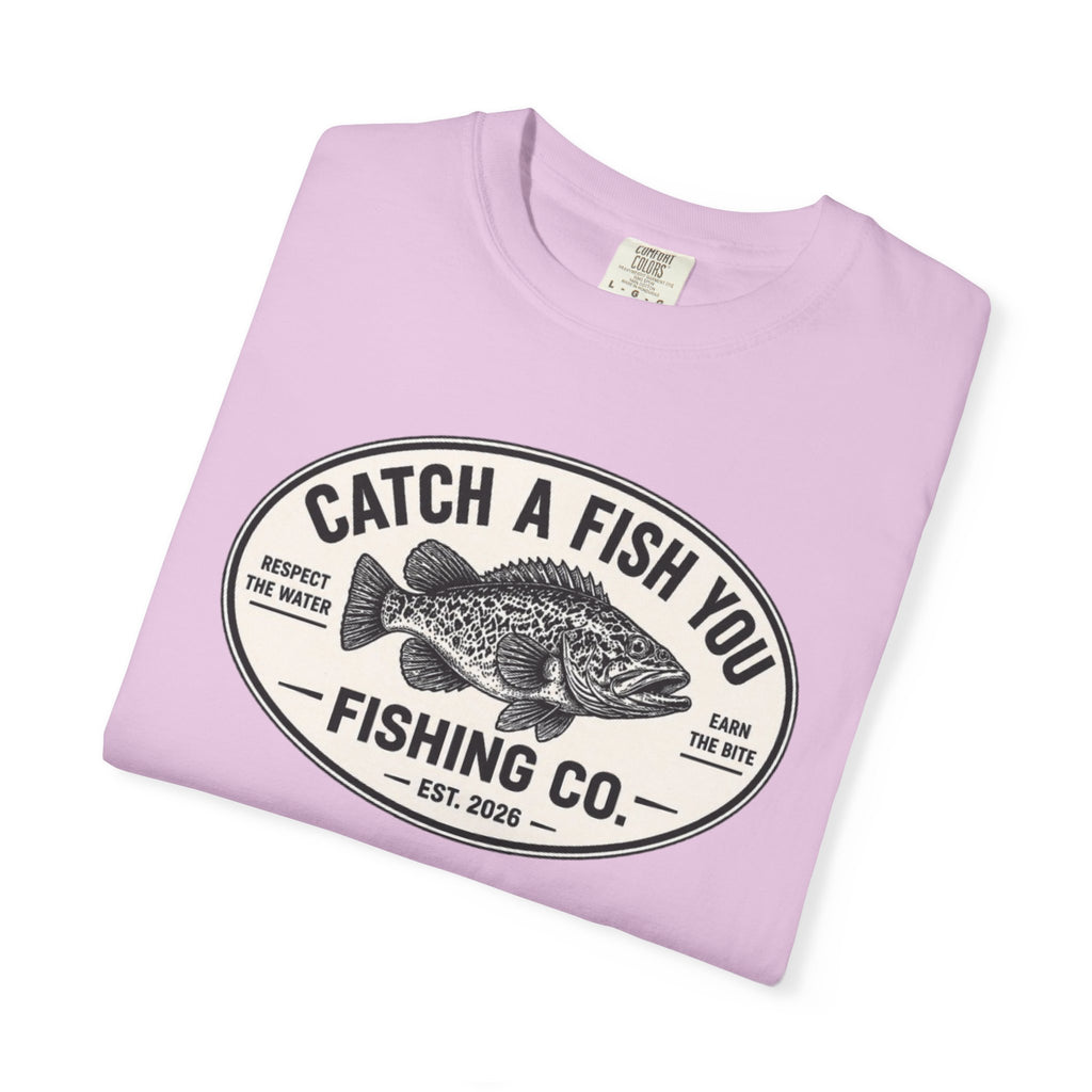 Fishing Co. Vintage Fish Logo T-Shirt — "Catch A Fish You" Graphic Tee