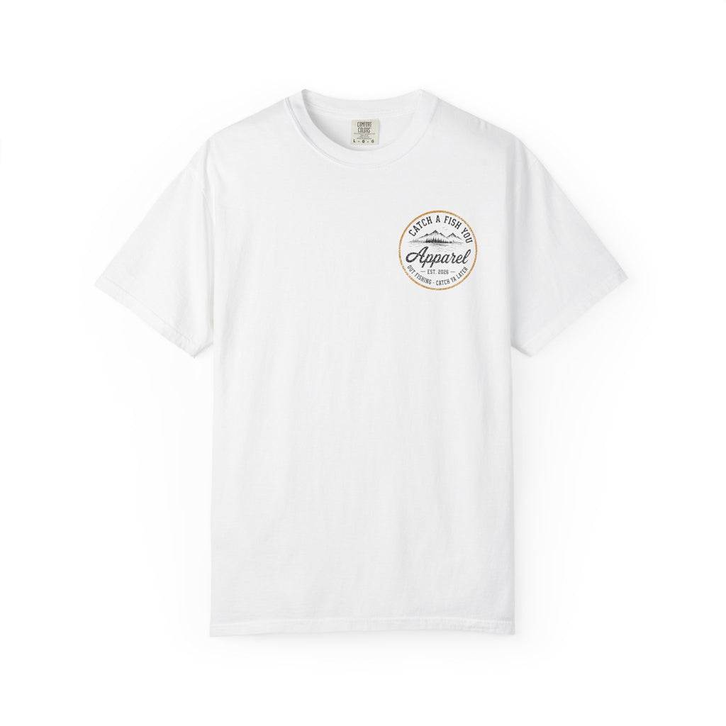 Fishing Boat Graphic T-Shirt — "Catch a Fish You Apparel" Logo Tee