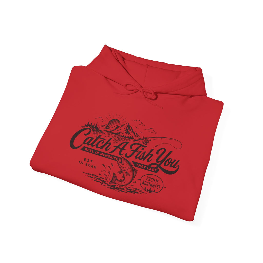 Catch A Fish You Hoodie — Vintage Fishing Graphic Hoodie