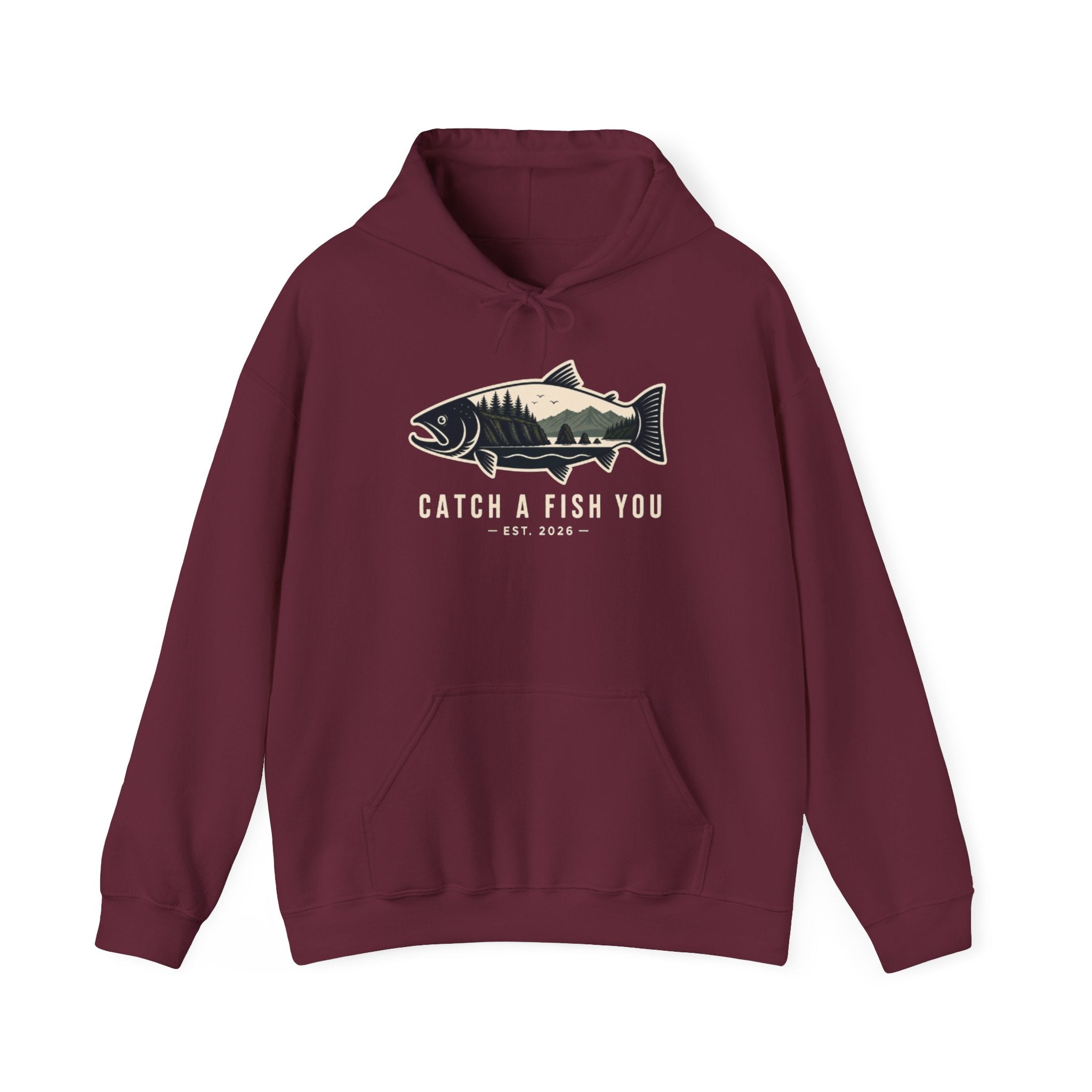 Catch A Fish You Hoodie — Vintage Fishing Fish Graphic Sweatshirt