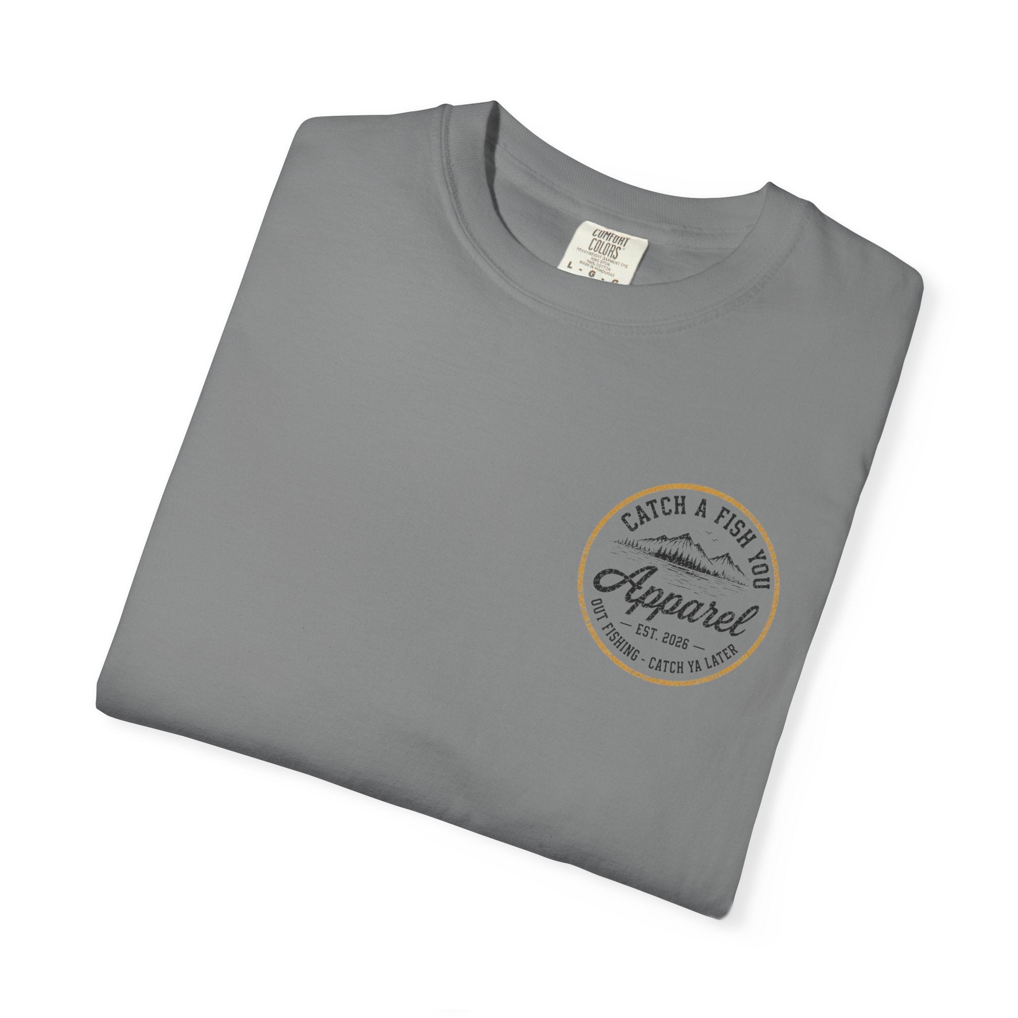 Fishing Boat Graphic T-Shirt — "Catch a Fish You Apparel" Logo Tee