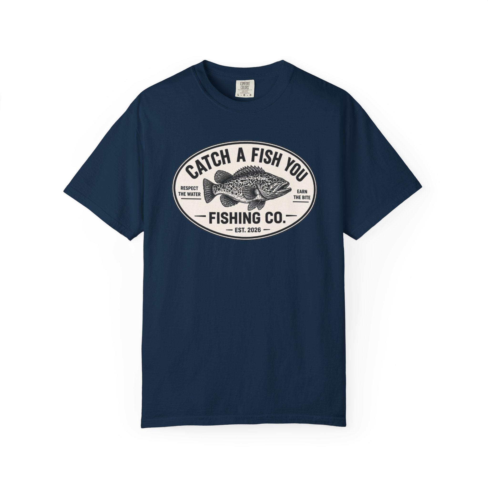 Fishing Co. Vintage Fish Logo T-Shirt — "Catch A Fish You" Graphic Tee