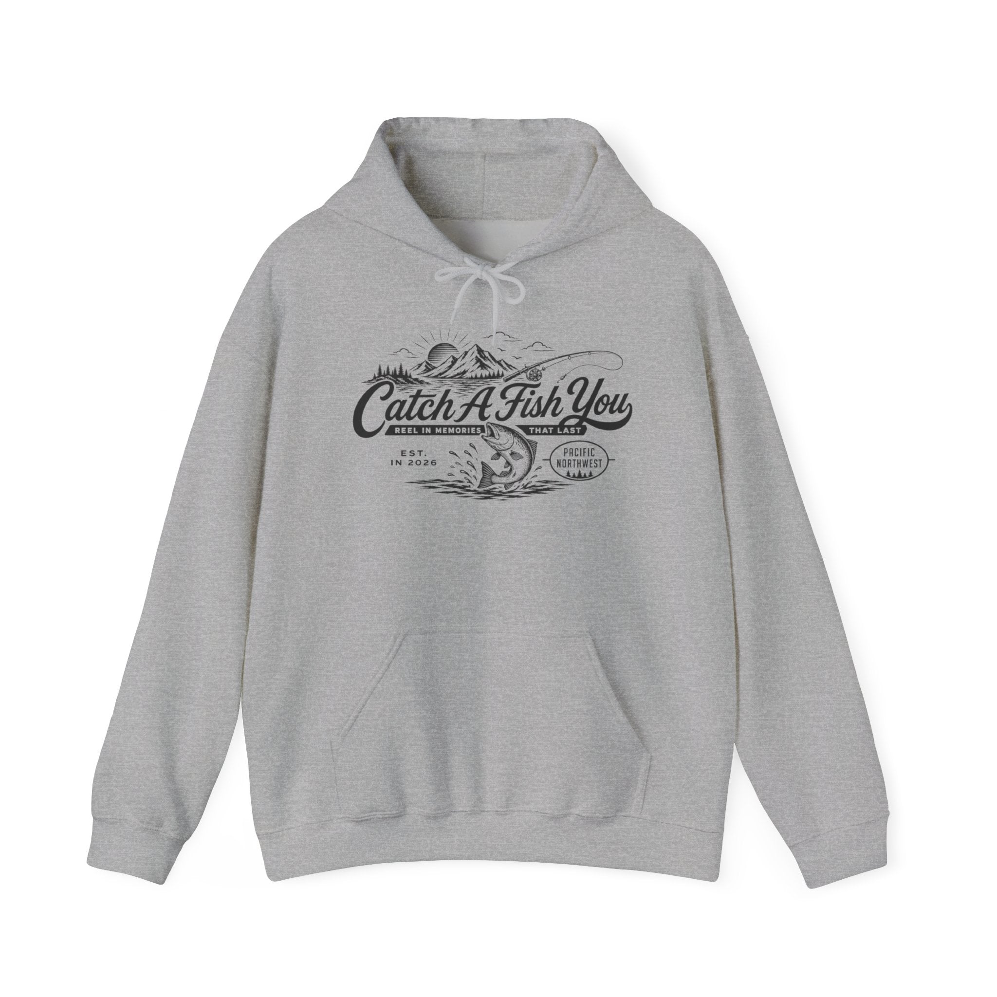 Catch A Fish You Hoodie — Vintage Fishing Graphic Hoodie