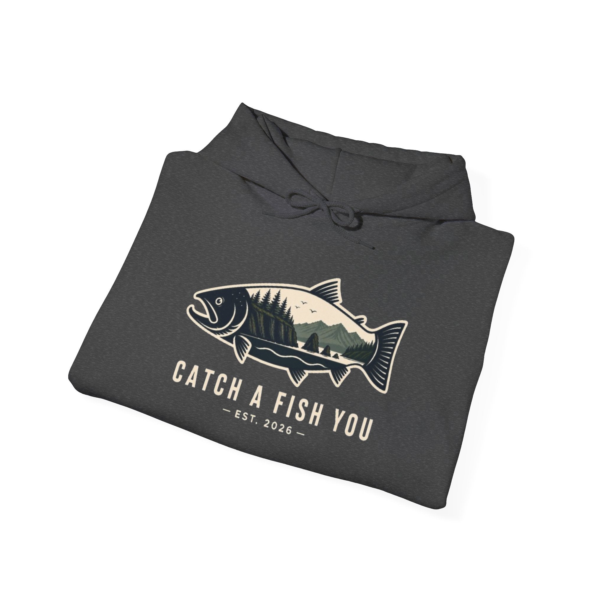 Catch A Fish You Hoodie — Vintage Fishing Fish Graphic Sweatshirt