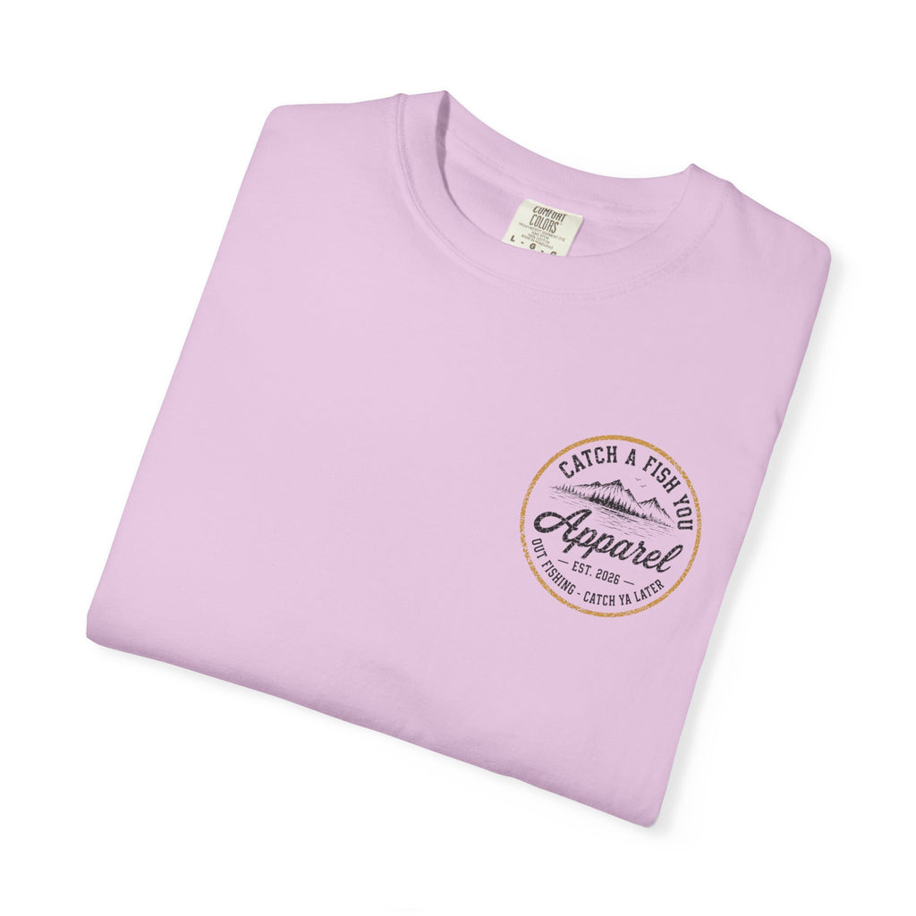Fishing Boat Graphic T-Shirt — "Catch a Fish You Apparel" Logo Tee