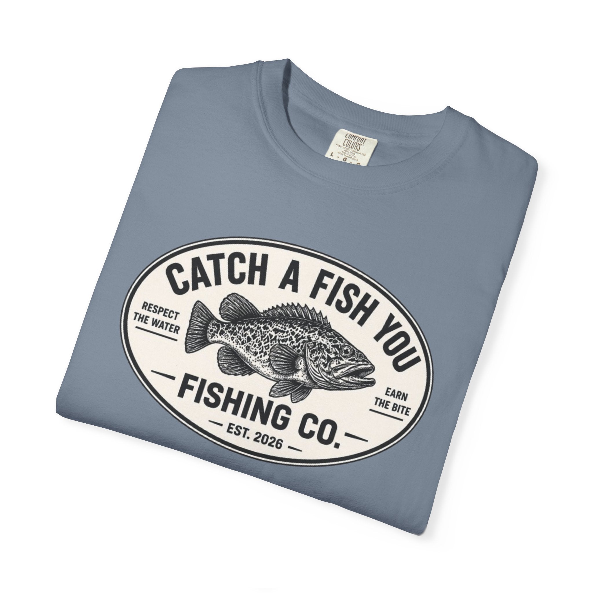 Fishing Co. Vintage Fish Logo T-Shirt — "Catch A Fish You" Graphic Tee