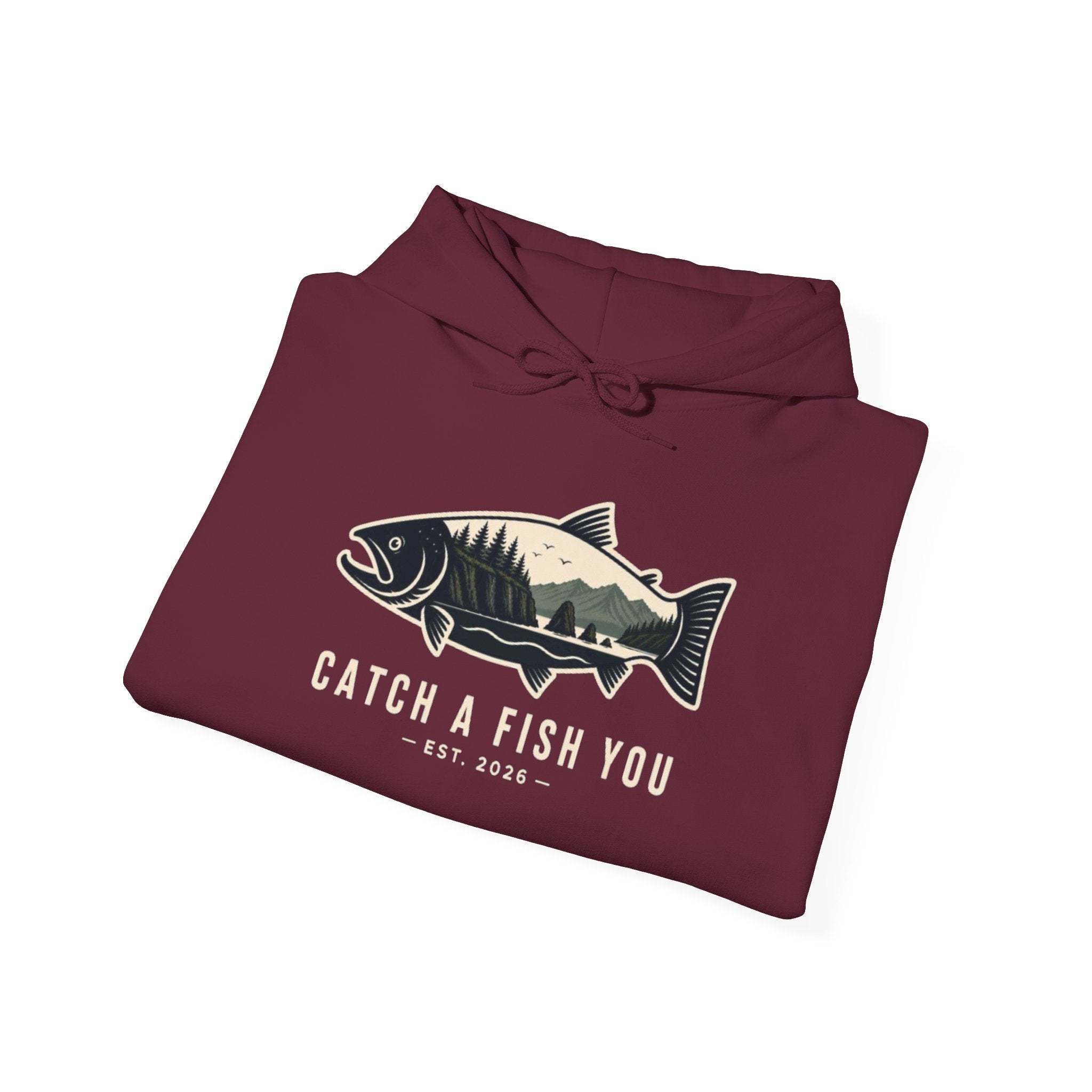 Catch A Fish You Hoodie — Vintage Fishing Fish Graphic Sweatshirt