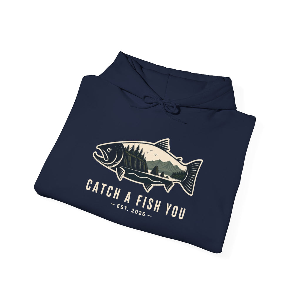 Catch A Fish You Hoodie — Vintage Fishing Fish Graphic Sweatshirt