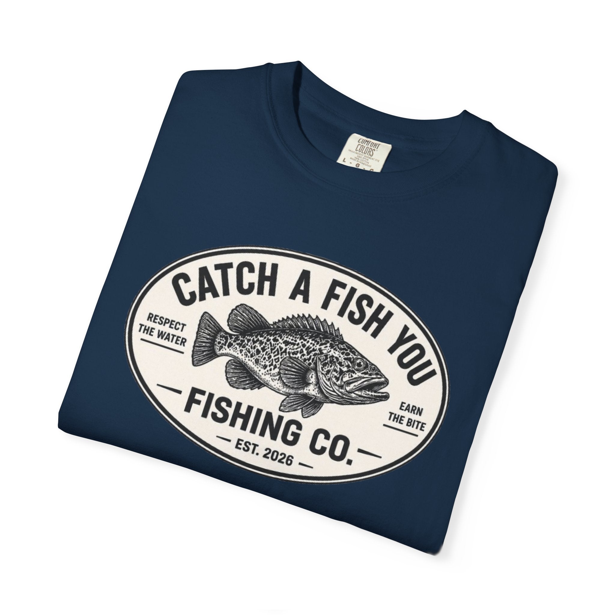 Fishing Co. Vintage Fish Logo T-Shirt — "Catch A Fish You" Graphic Tee