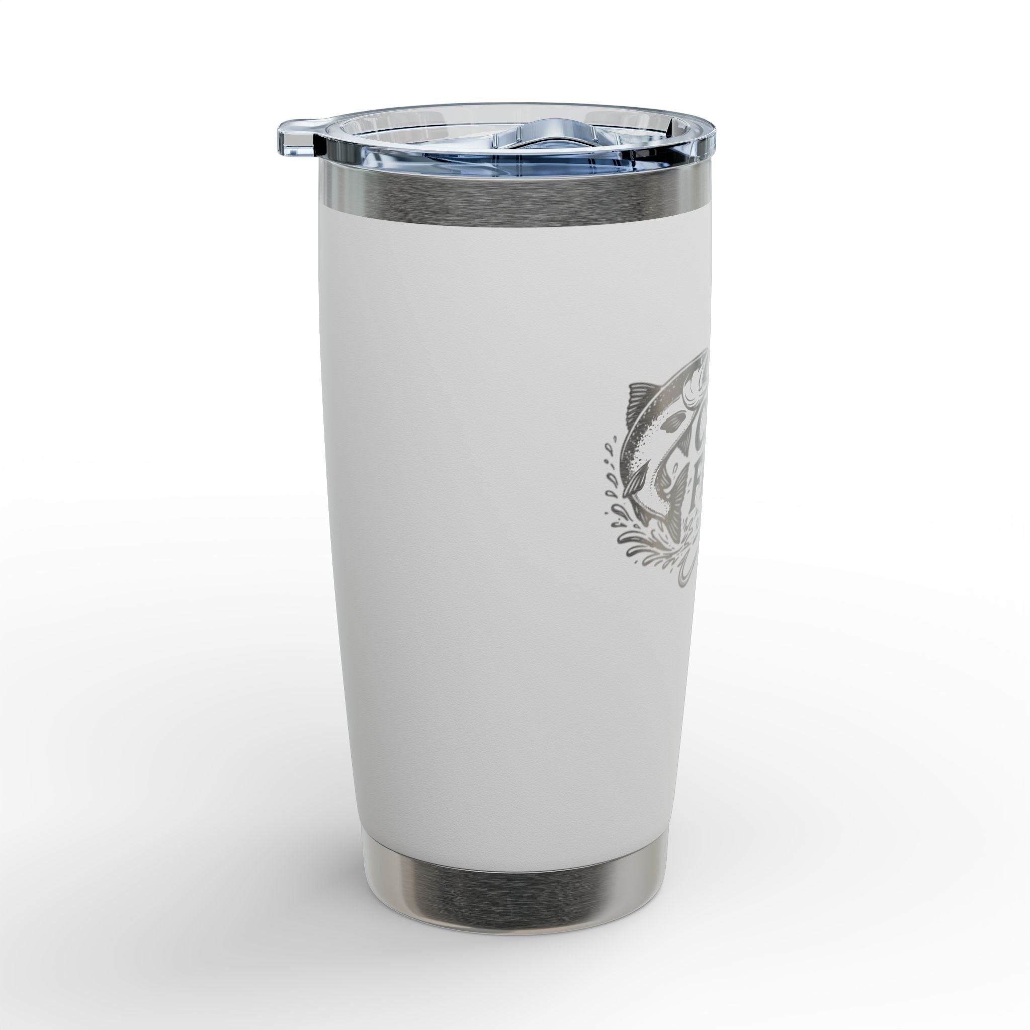20oz Engraved Fishing Tumbler — "Catch a Fish You" Stainless Travel Mug