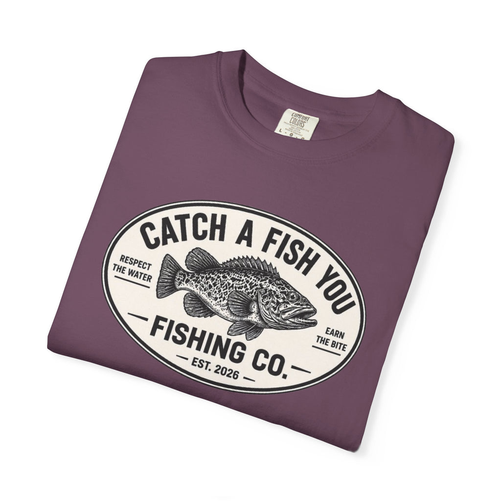 Fishing Co. Vintage Fish Logo T-Shirt — "Catch A Fish You" Graphic Tee