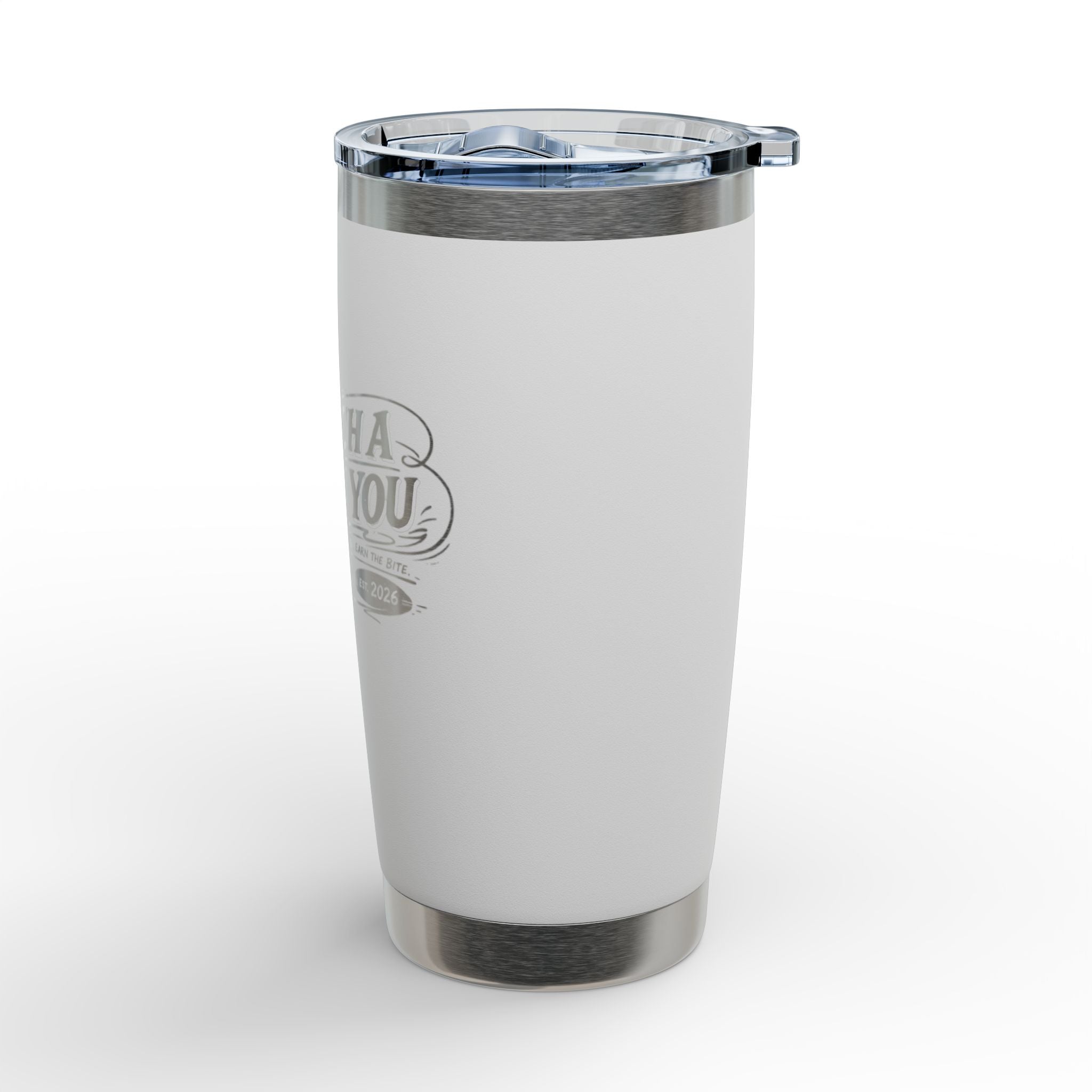 20oz Engraved Fishing Tumbler — "Catch a Fish You" Stainless Travel Mug