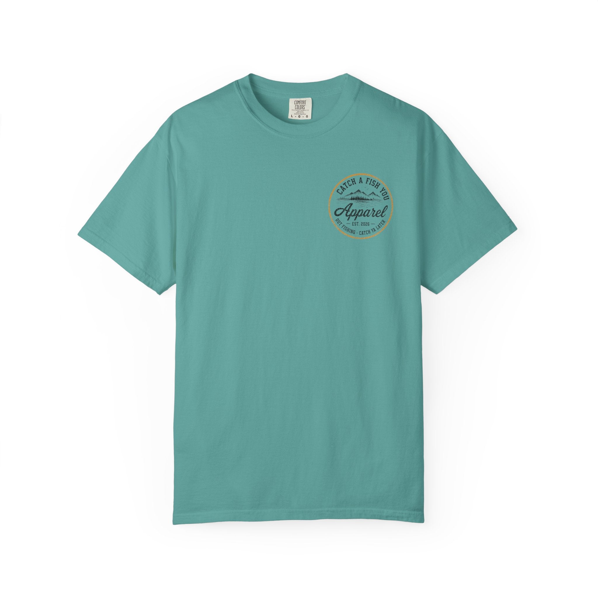 Fishing Boat Graphic T-Shirt — "Catch a Fish You Apparel" Logo Tee