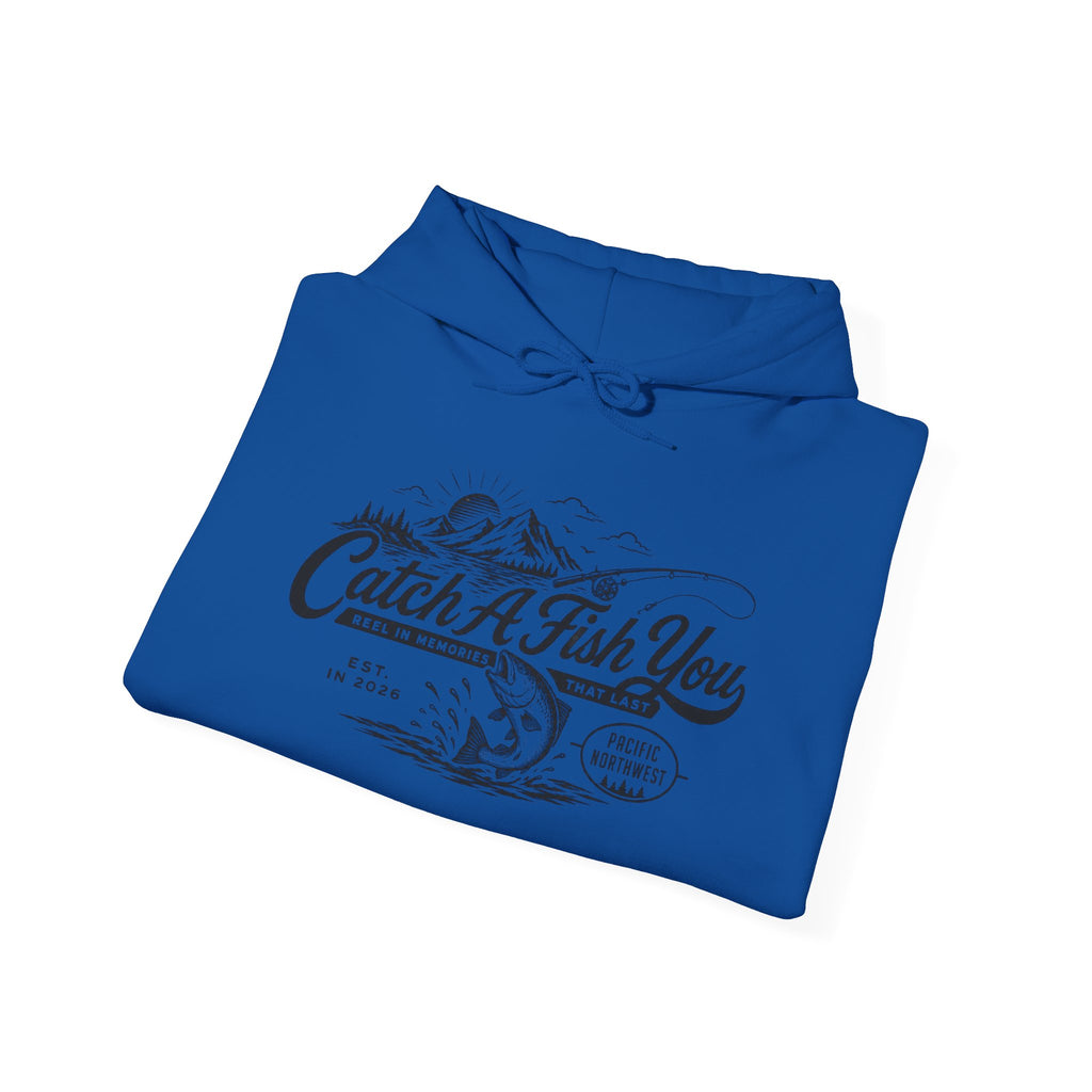 Catch A Fish You Hoodie — Vintage Fishing Graphic Hoodie