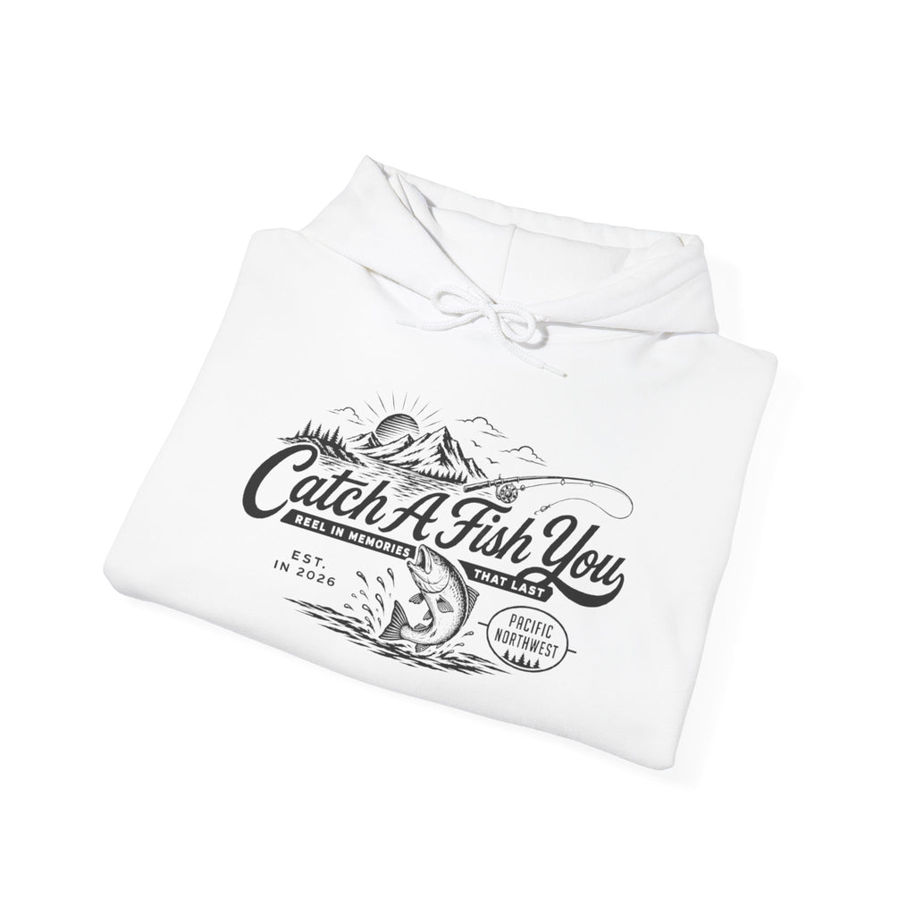 Catch A Fish You Hoodie — Vintage Fishing Graphic Hoodie