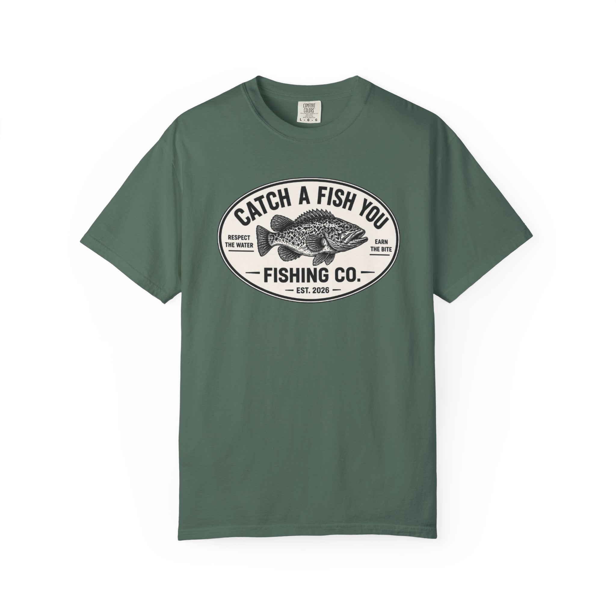 Fishing Co. Vintage Fish Logo T-Shirt — "Catch A Fish You" Graphic Tee
