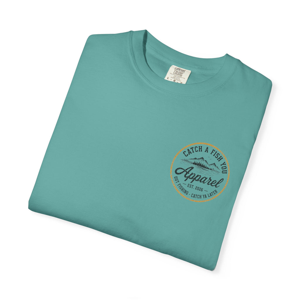 Fishing Boat Graphic T-Shirt — "Catch a Fish You Apparel" Logo Tee