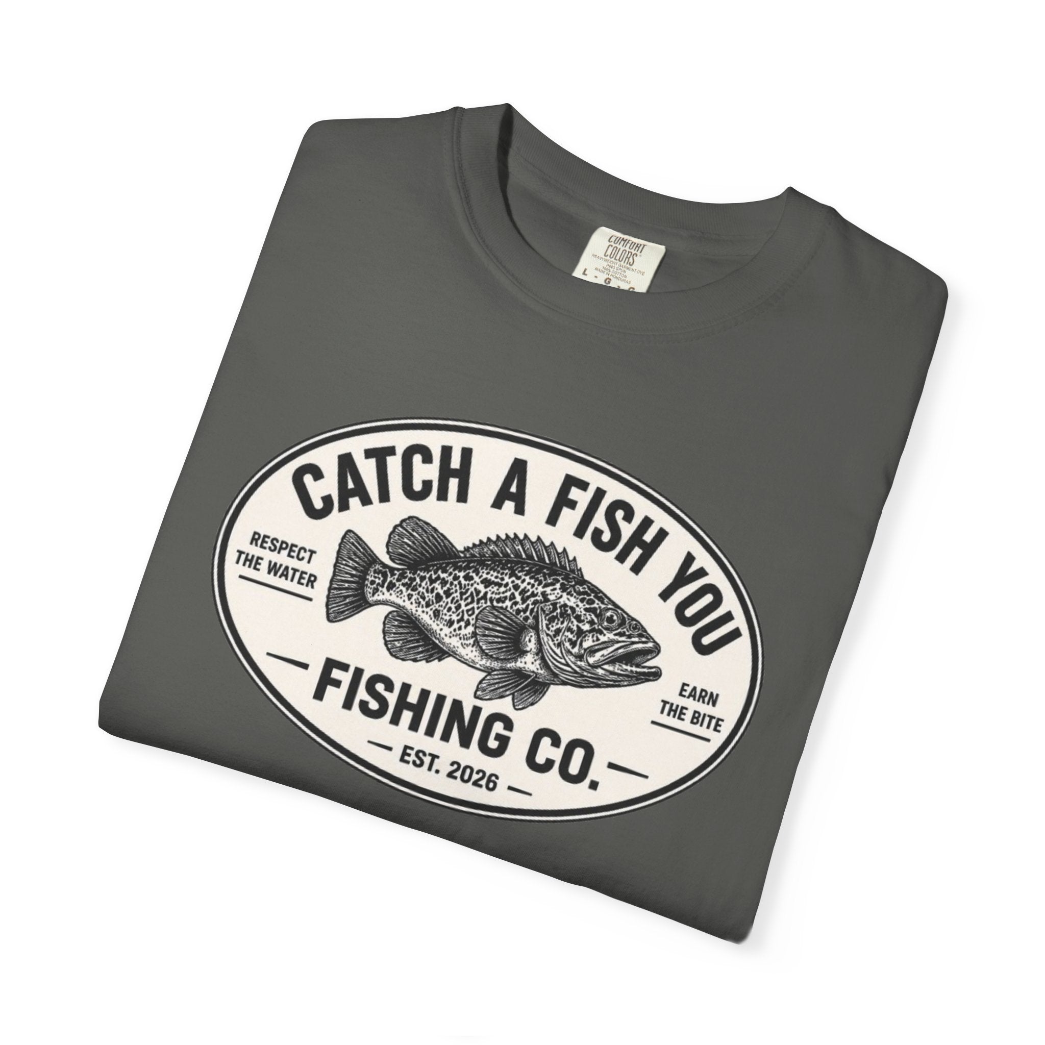 Fishing Co. Vintage Fish Logo T-Shirt — "Catch A Fish You" Graphic Tee