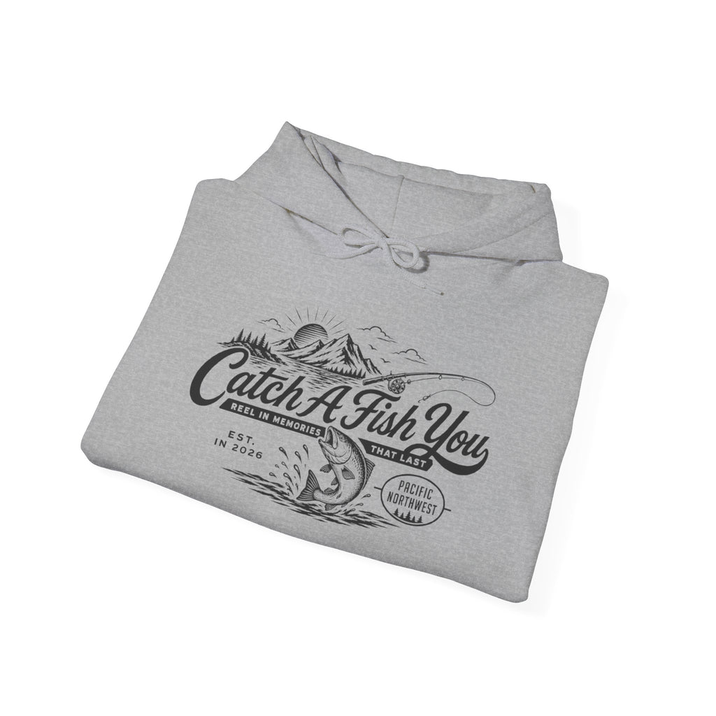 Catch A Fish You Hoodie — Vintage Fishing Graphic Hoodie
