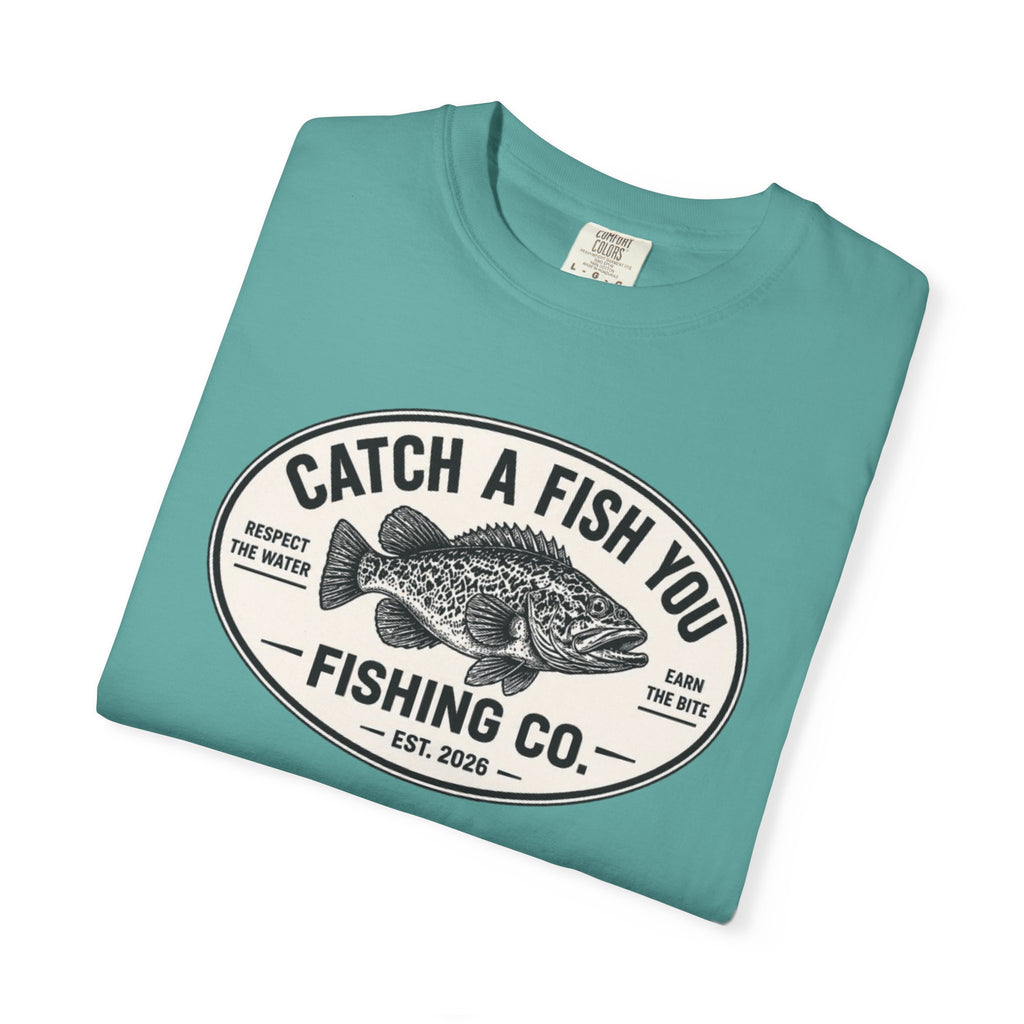 Fishing Co. Vintage Fish Logo T-Shirt — "Catch A Fish You" Graphic Tee