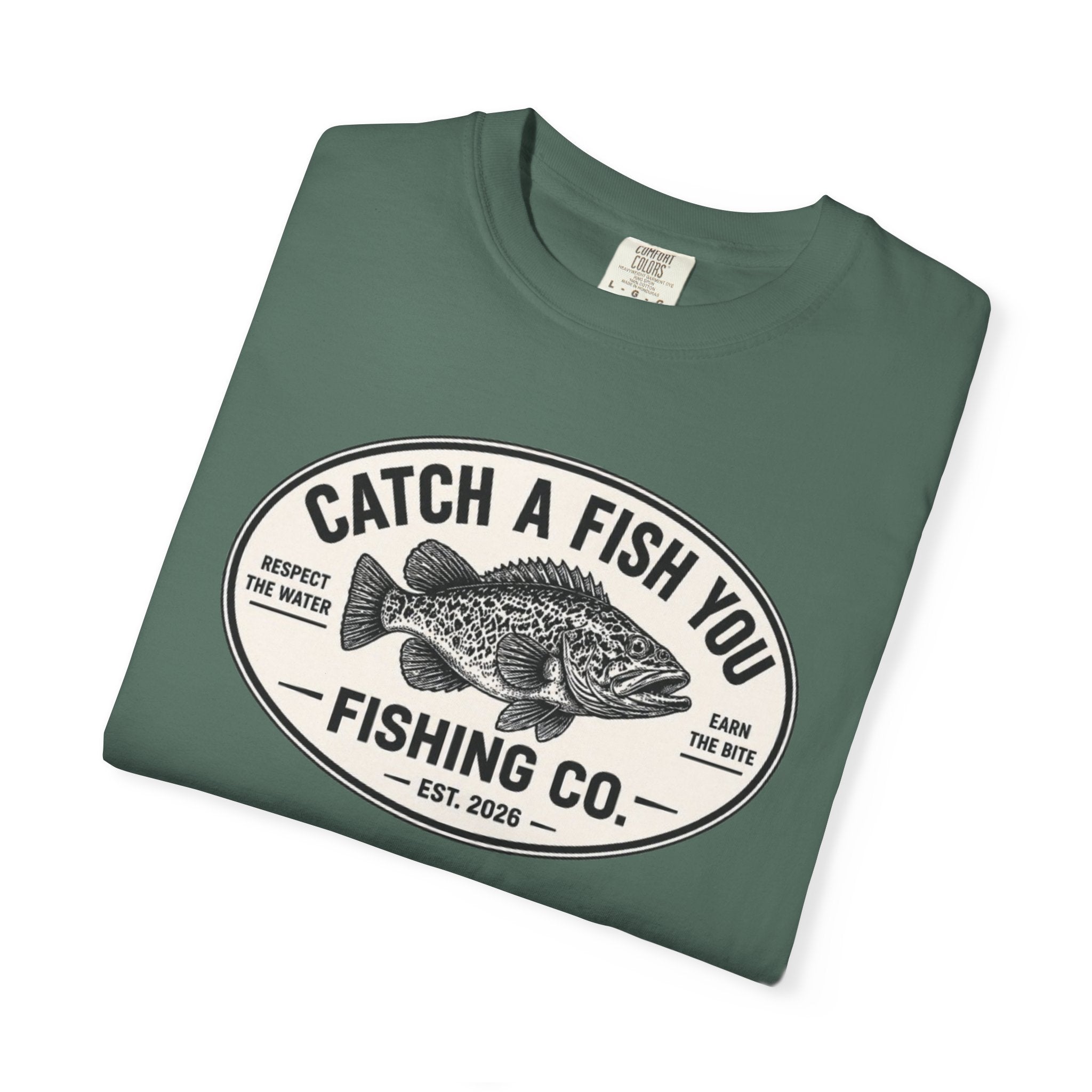 Fishing Co. Vintage Fish Logo T-Shirt — "Catch A Fish You" Graphic Tee