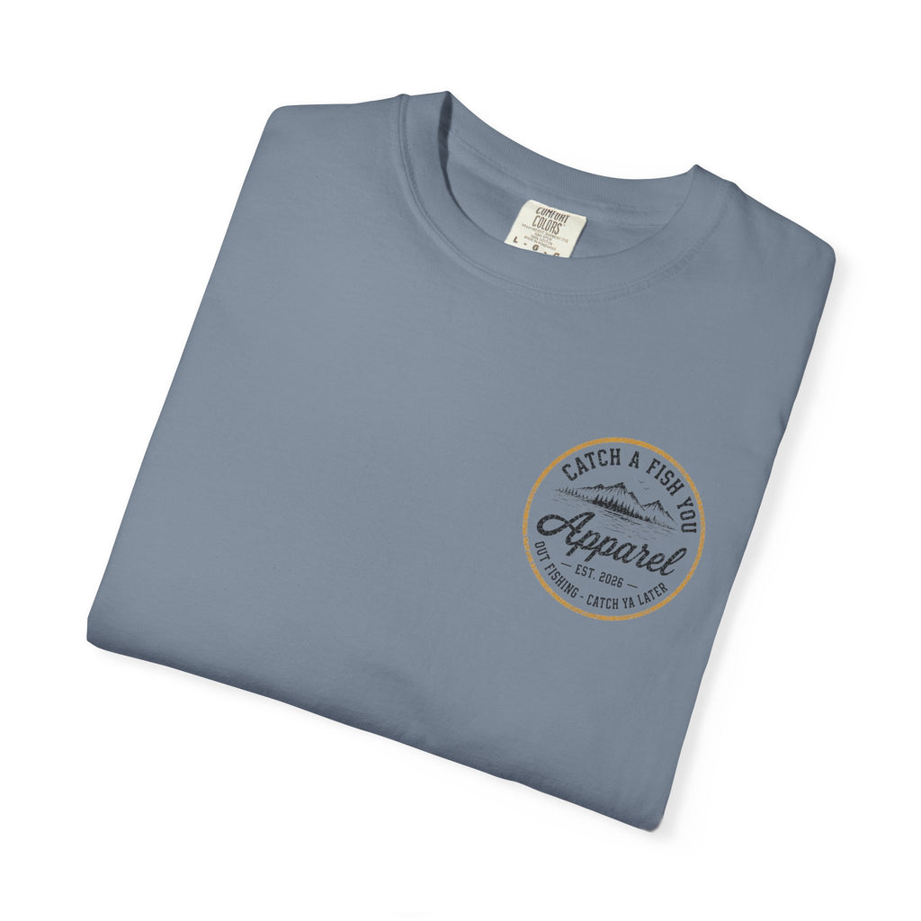 Fishing Boat Graphic T-Shirt — "Catch a Fish You Apparel" Logo Tee